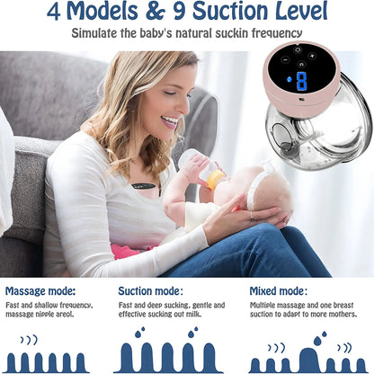Wearable Electric Breast Pump — Portable Hands-Free Silent Breast Milk Extractor & Collector, 1PCS