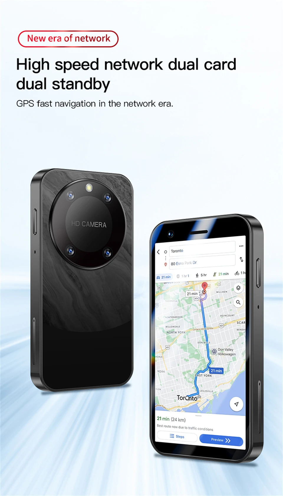 SOYES F8 Pro Max Mini Android Phone — 3.0" Display, 1GB RAM, 16GB ROM, Dual SIM, 3G, Play Store Compatible Small Smartphone