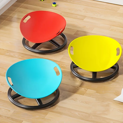 Ergonomic Swivel Sensory Chair - Eggshell Design with Anti-Slip Base & Durable Plastic