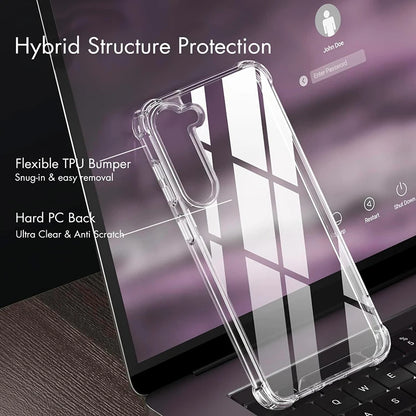 Hybrid Shockproof Clear Hard Case for Samsung Galaxy S25/S24/S23/S22 Plus/S22 Ultra/S21 FE & A56/A36/A54/A34/A53/A33