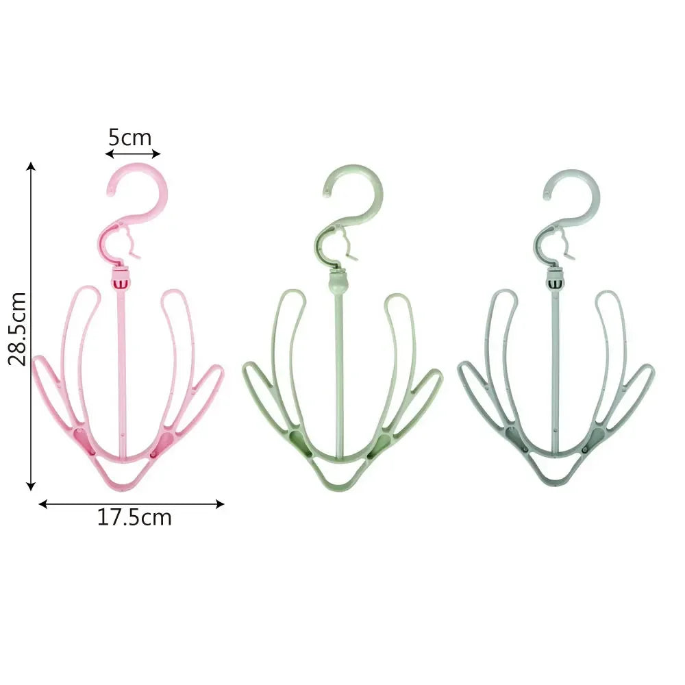 Multifunctional Shoes Drying Hanger - Windproof Rotatable Balcony Rack for Scarves, Neckties, and Shoes - Home Storage Organizer