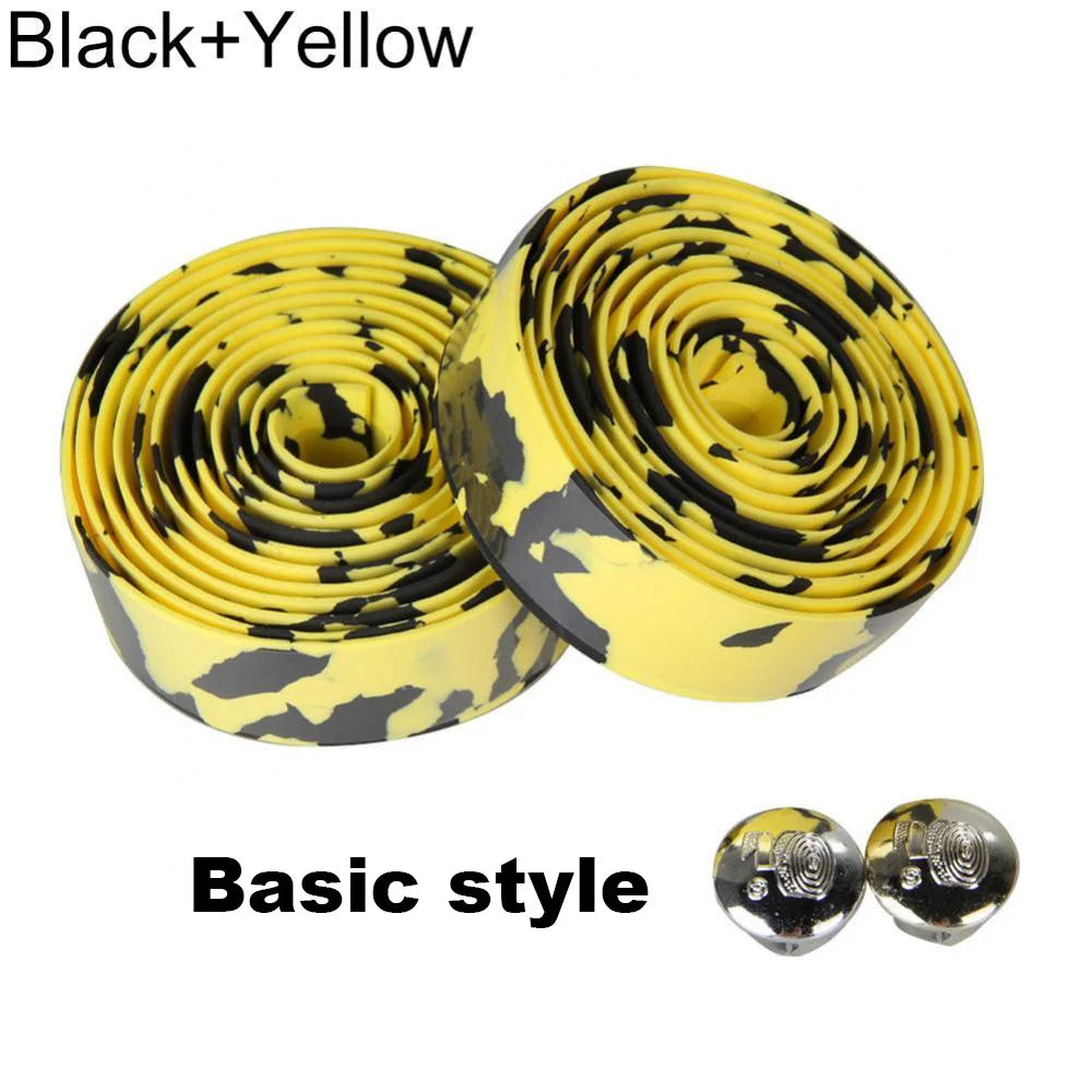 Bicycle Handlebar Tape – Anti-Vibration PU EVA Non-Slip Breathable Road Bike Bar Wrap for Racing