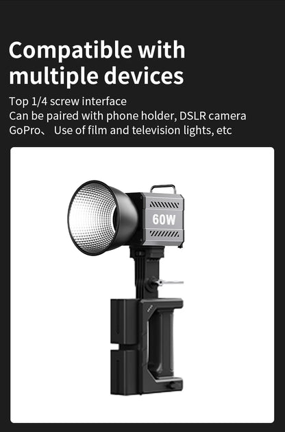 LED Fill Light Handheld COB Photography Light - Dual Color, Gentle Light for Outdoor Shooting, YouTube, TikTok, Vlog with Remote Rocker