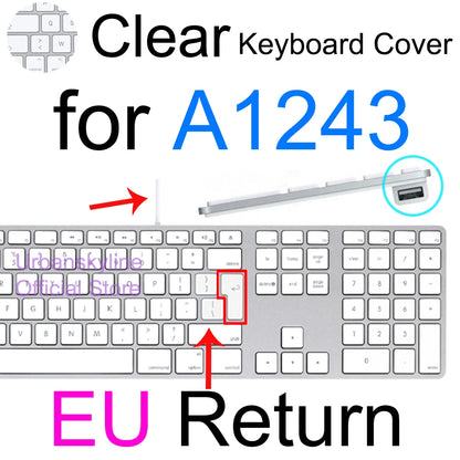 iMac Magic Keyboard Cover - Silicone Protective Skin for Apple A2449, A2450, A2520, A1644, A1843, A1314 & A1243