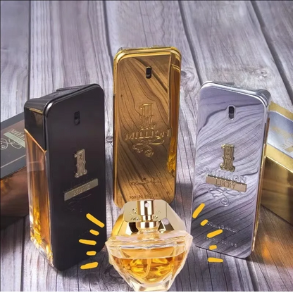 Hot Million Gold Perfume for Men & Women, Seductive Leather Notes, 100ml Valentine's Day Gift