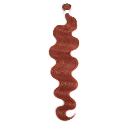 Colorful Body Wave Hair Bundles 613 Piano Blonde – Ombre Synthetic Hair Extensions, Thick Ponytail & Loose Deep Weaving