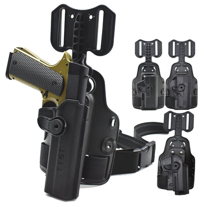 Outdoor Tactical Thigh Drop Leg Holster - Compatible with Glock 17, Beretta M9, Colt 1911, PX4 Storm for Hunting