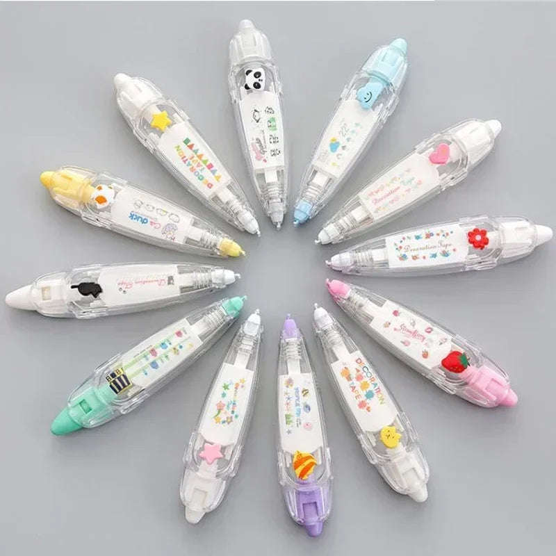 Kawaii Correction Belt: Girls' Hand Account Decorative Stickers & Marker Pen Set - School & Office Stationery Supplies