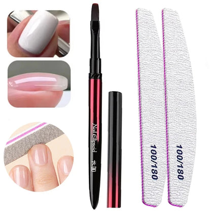 180pcs Sandwich Dual Nail Forms – 15 Sizes Coffin & Almond Nail Extension Molds for Manicure, Top & Bottom Forms