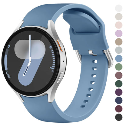 Samsung Galaxy Watch Soft Silicone Strap - Replacement Band for Watch FE/7/6/5/4, Watch 5 Pro and Watch 6 Classic 40mm–47mm