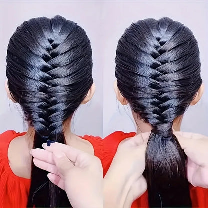 Multi-Purpose Hairstyle Tool - Fishbone Braid and Easy Hair Design Styling Tool