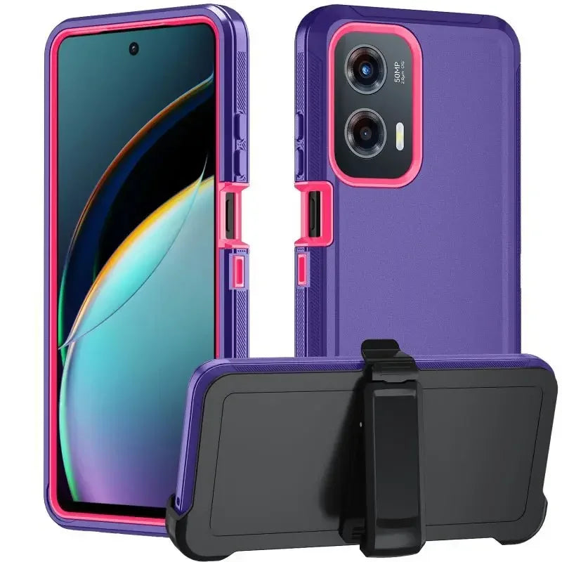 Ott Defender Series Case for Moto G – Anti-Drop Cover with Box & Clip for Stylus, Power, Play 4/5G (2023-2025), G04/24/13/23, E13/20/30/40