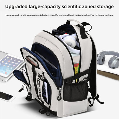 Cool Large Teenage School Backpack for Boys & Girls, Multi-Pocket Student Bookbag for Middle, High School & College