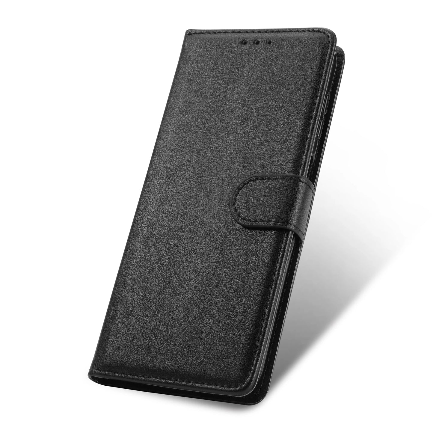 Luxury PU Leather Flip Wallet Case for Xiaomi Redmi & POCO Phones – Magnetic Protective Cover with Card Slots & Stand Function