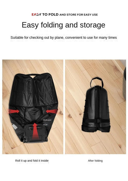 PGM Golf Aviation Bag – Hard Shell Anti-Collision Travel Bag with Roller Skating Belt, Men & Women, HKB014