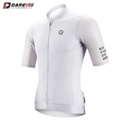 DAREVIE SPF 50+ Long Sleeve Cycling Jersey – Breathable Training Fit, Unisex Lightweight Cycling Maillot for Men & Women Small Size