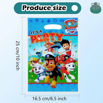 PAW Patrol Birthday Party Gift Bags – Pink Dog Themed Candy & Goodie Bags for Kids, Baby Shower & Party Supplies Treat Packaging