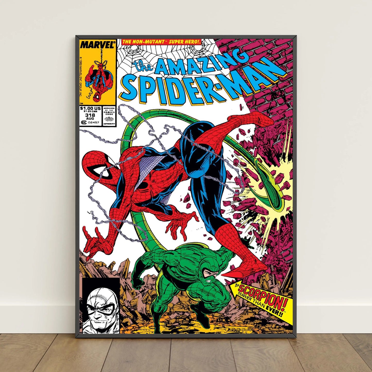 Spider-Man Comic Book Poster - Peter Parker Movie-Inspired Canvas Wall Art