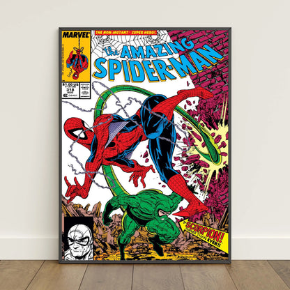 Spider-Man Comic Book Poster - Peter Parker Movie-Inspired Canvas Wall Art