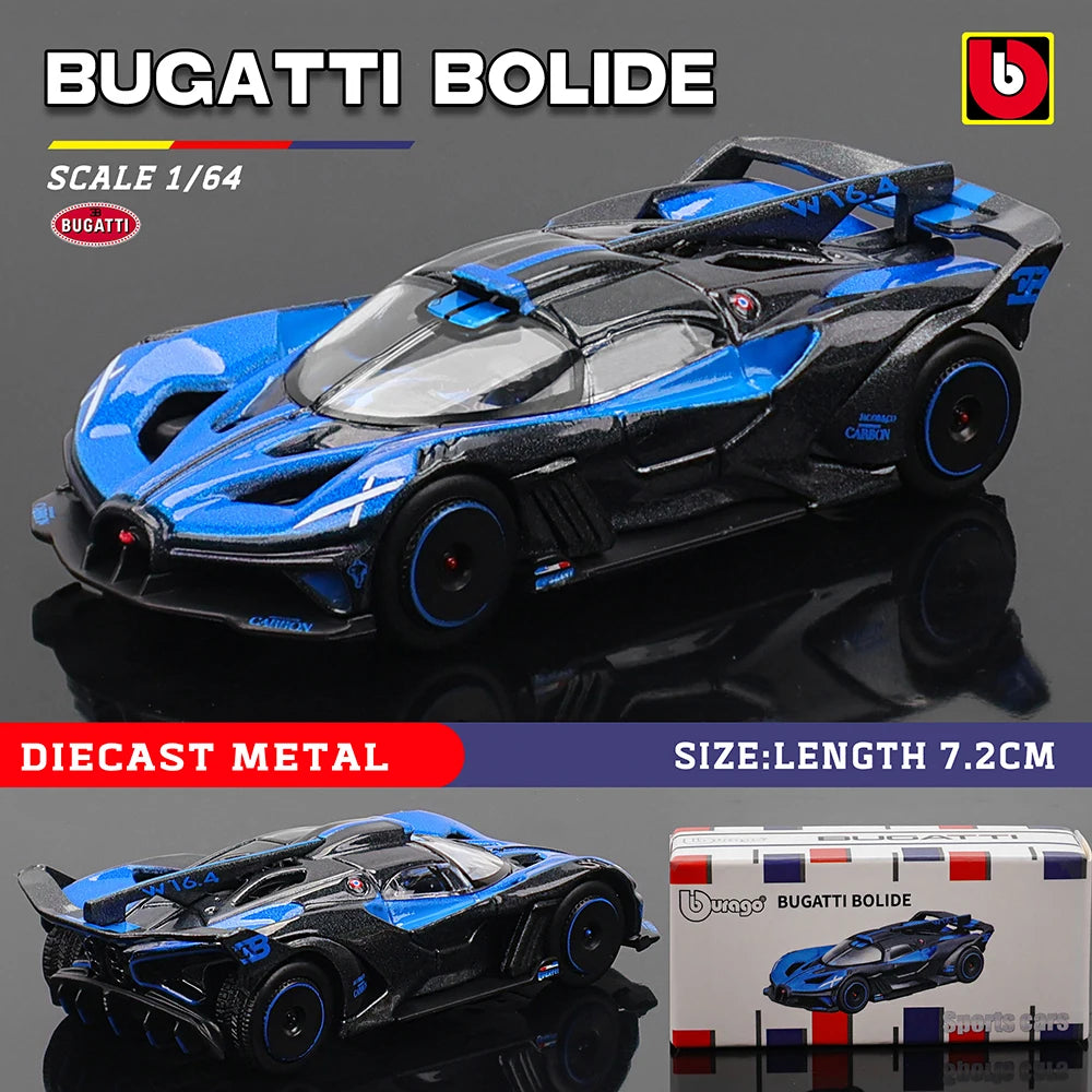Bburago 1:64 Car Model Collection — Golf GT 2017, Mustang Shelby GT500, Ferrari, Benz & Volkswagen, Kids Xmas Gift Toys for Boys