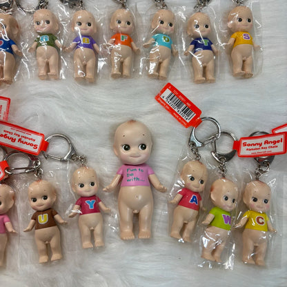 Sonny Angel Mini Figure – Letter Series Alphabet Keychain, No Box or Bag