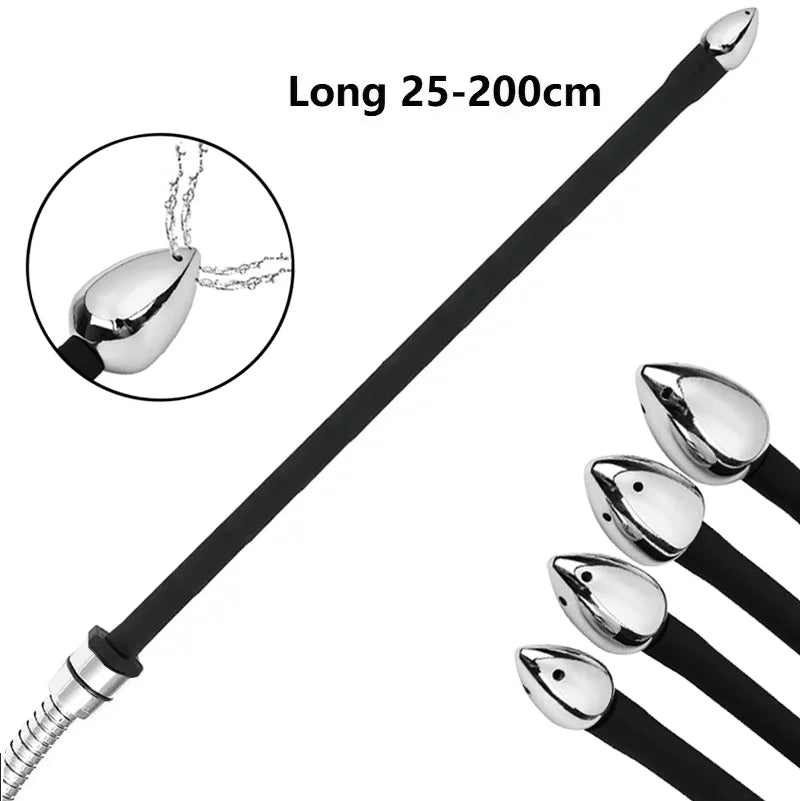 Silicone Enema Syringe & Anal Cleaning Set – Douche, Shower Head, Beads & Nozzle Attachment, 25–200cm