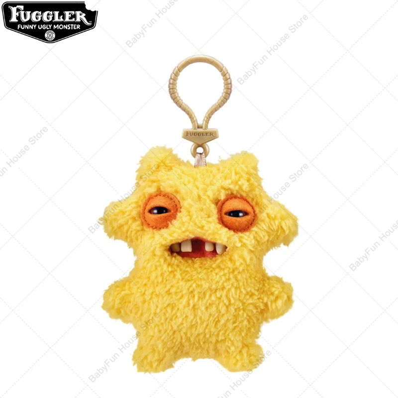Original Fuggler Ugly Teeth Plush Keychain – Wide-Eyed Monster, Alien & Rabbit Peluche Pendant Toy