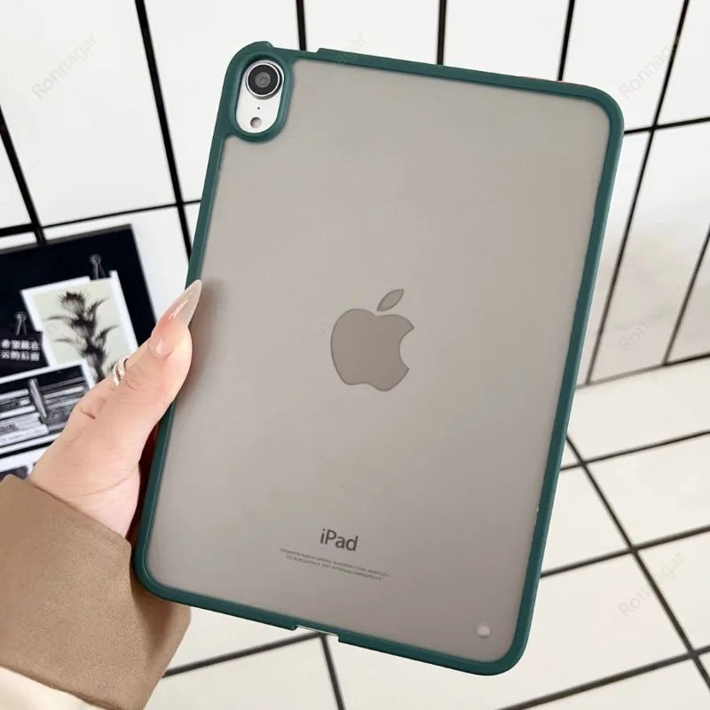 Matte Transparent iPad Case - Protective Cover for iPad A16, Air 11/13, Pro 11/12.9/13 & 10th–12th Gen Models