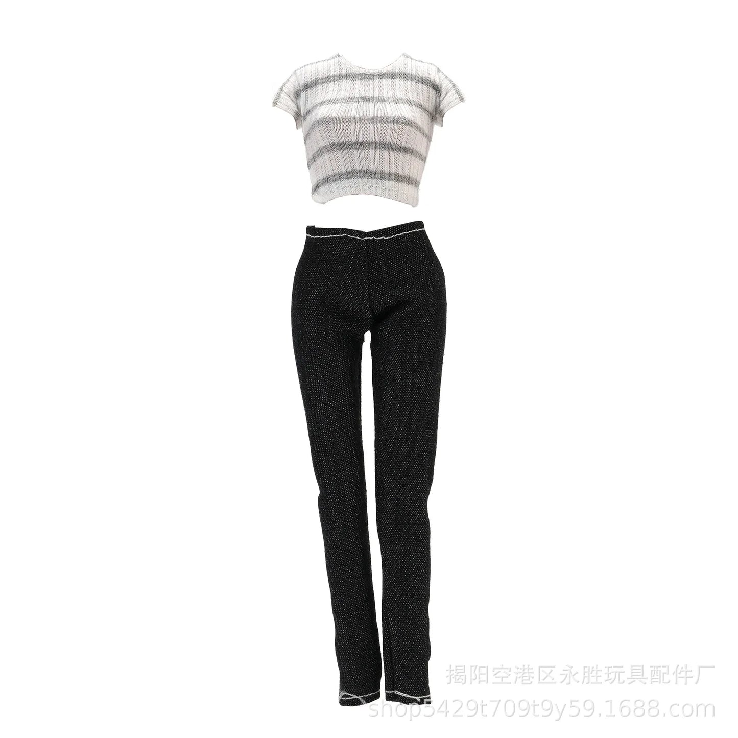 Fashion Doll Clothes for Barbie – Casual Dress, Pants & Trousers Outfit Accessories for Girls Gift Toy