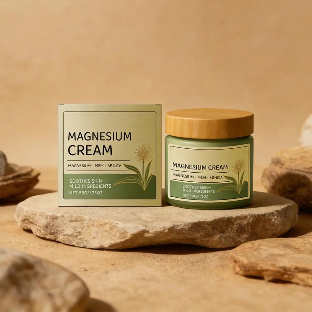Magnesium Soothing Body Cream - Non-Greasy Daily Massage Care for Muscles, Knees & Joints with Arnica & MSM