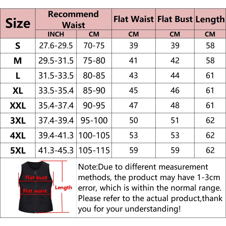 Men’s Body Shaper Waist Trainer – Sauna Sweat Vest Slimming Tank Top for Weight Loss & Fat Burning Workout Shapewear