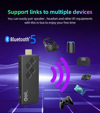 G96 Android 13.0 4K Smart TV Stick – H313, 2GB RAM 16GB ROM, Dual WiFi, Infrared Remote, High-Performance ATV Streaming Device