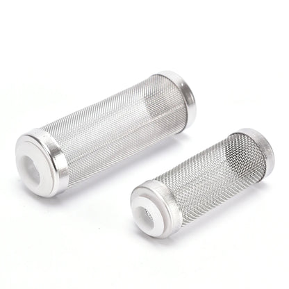 12/16mm Aquarium Inflow Inlet Filter – Stainless Steel Mesh Net Guard, Fish Tank Intake Strainer & Prefilter Cover
