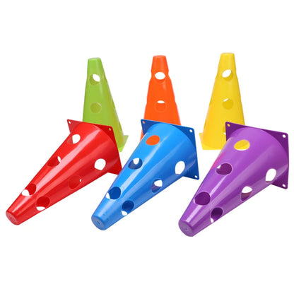 Durable Mark Cones - Football Agility Training Sport Set with Hole (12PCS/18PCS/24PCS/30PCS/36PCS)