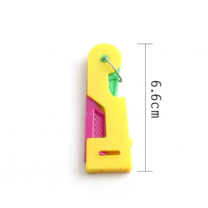 Automatic Needle Threader for Seniors — High-Quality Plastic Handle Sewing Tool, Easy-to-Use Sewing Accessory