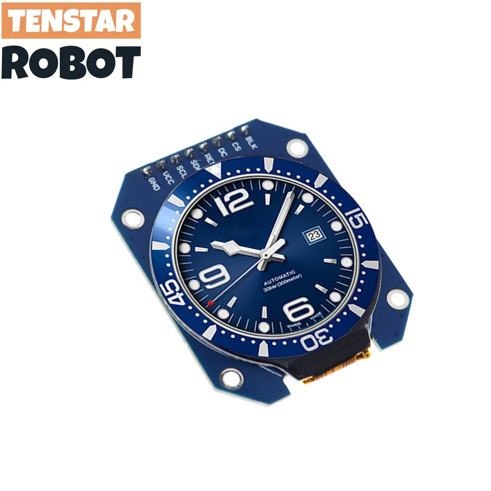 1.28-Inch Round TFT LCD Display Module 240x240 - GC9A01 RGB Screen with 4-Wire SPI Interface for DIY Projects