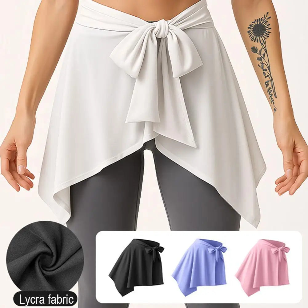 Women’s Adjustable Yoga Skirt Shorts – Quick Dry Anti-Exposure Fitness Running Skort