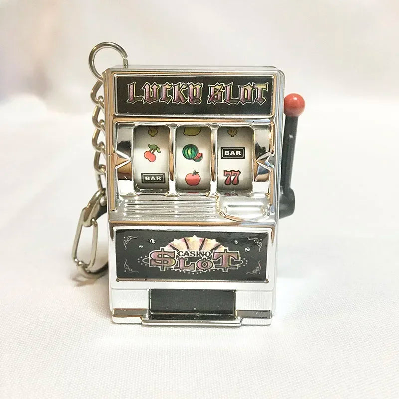 Fruit Machine Slot Keychain – Trendy Creative Car Pendant & Gift Accessory