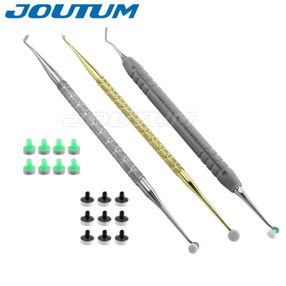 Dental Resin Filling Kit — Light Cure Resin, Molding Tools, Spatula, Mixing Handle & Foam Pads for Teeth Whitening