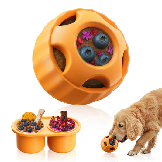 Interactive Silicone Dog Treat Mold Toy – Boredom Relief & Frozen Enrichment Chew Toy for Puppies and Dogs