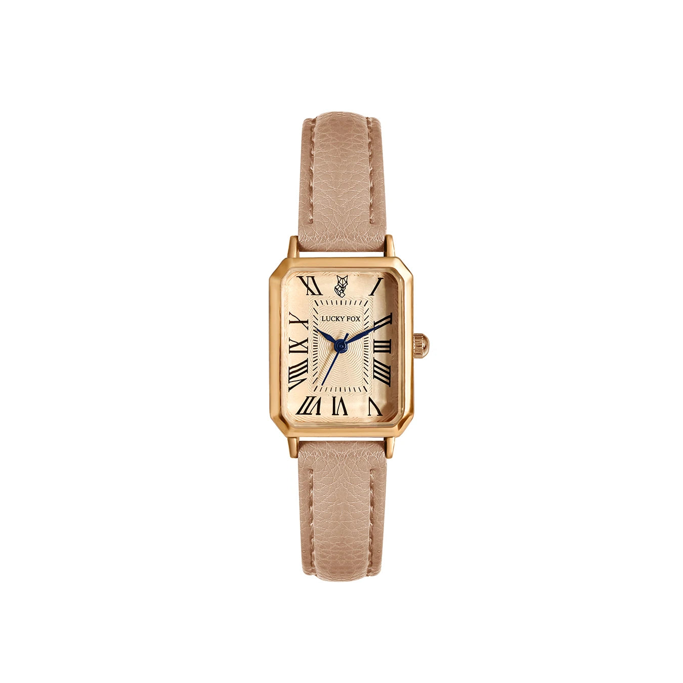 Retro Digital Square Dial Watch - Fashionable Quartz Leather Strap Wristwatch For Women Gift Casual Style