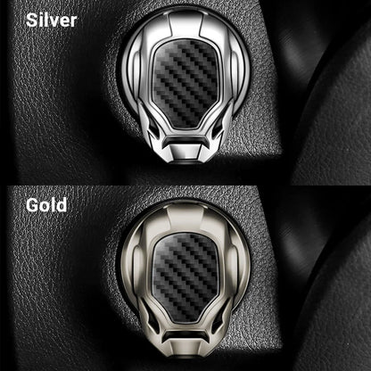 Car Ignition Start Switch Cover – One-Key Engine Start/Stop Button Protector for Car & Motorcycle Interior Decoration