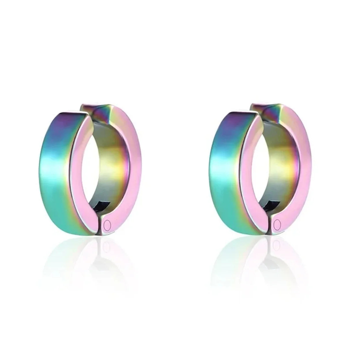 2PCS 316L Stainless Steel Cuff Earrings – Non-Piercing Clip-On Hoop Earrings