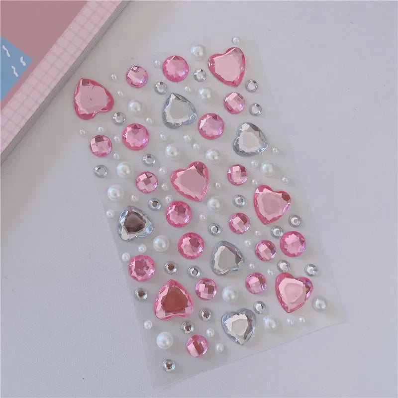 Glitter Face Rhinestone Stickers - Kids Eye & Face Diamond Jewels for Festival Makeup, Parties & Creative Looks