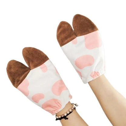 Cow Costume Set - Cow Ears Headband, Gloves and Tail for Halloween Cosplay