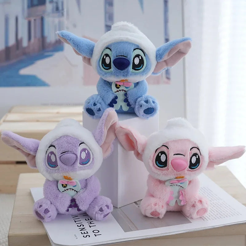 Disney Stitch Plush Keychain – Soft Stuffed Doll Backpack Pendant for Kids' Birthday & Home Decoration