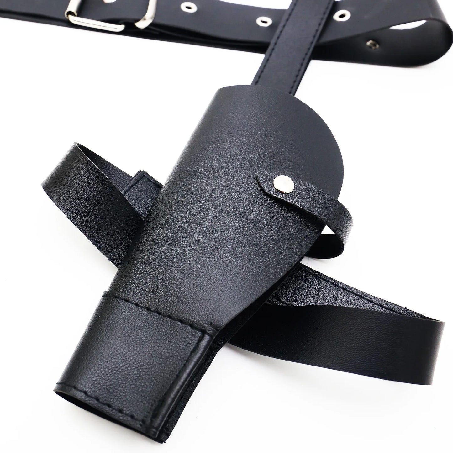 Ancient Tombs Lara Gun Holster Belt – Women’s Western Denim Cosplay Belt for Role-Playing & Costume Guns Holder