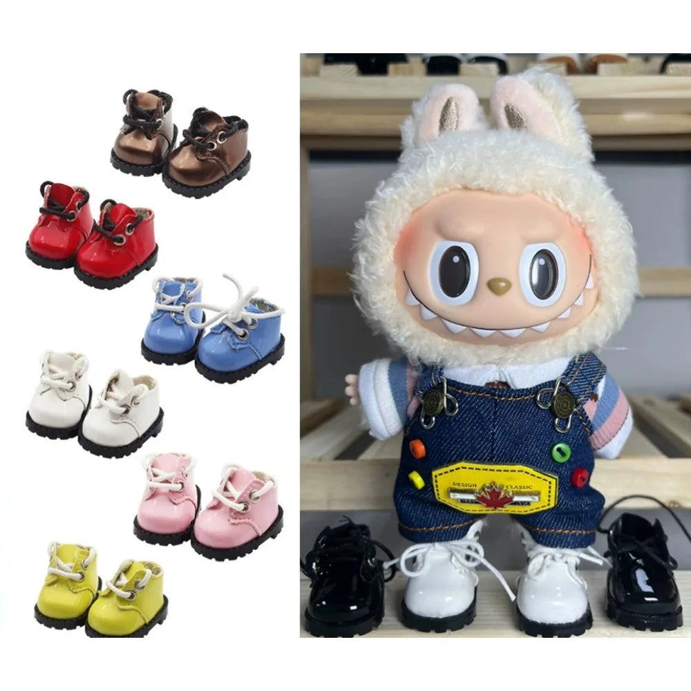 Only Shoes for 17cm Labubu Doll – Cute Kawaii V1 V2 Casual Sports Shoes, Outfit Accessories Gift