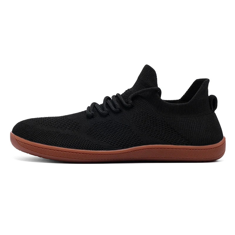 2025 Men's Wide-Toe Casual Shoes — Soft Sole Walking Sneakers, Breathable Mesh Comfortable Barefoot Shoes