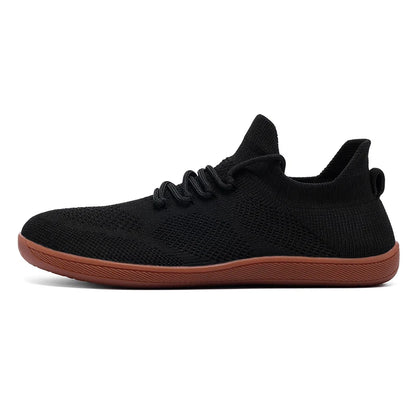2025 Men's Wide-Toe Casual Shoes — Soft Sole Walking Sneakers, Breathable Mesh Comfortable Barefoot Shoes